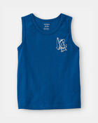 Toddler Boy Shark Tank Top - Navy Blue, image 1 of 5 slides