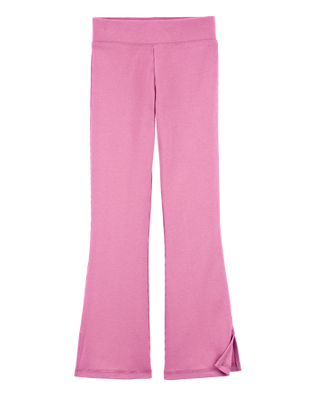 Kid High-Rise Ribbed Flare Pants, 