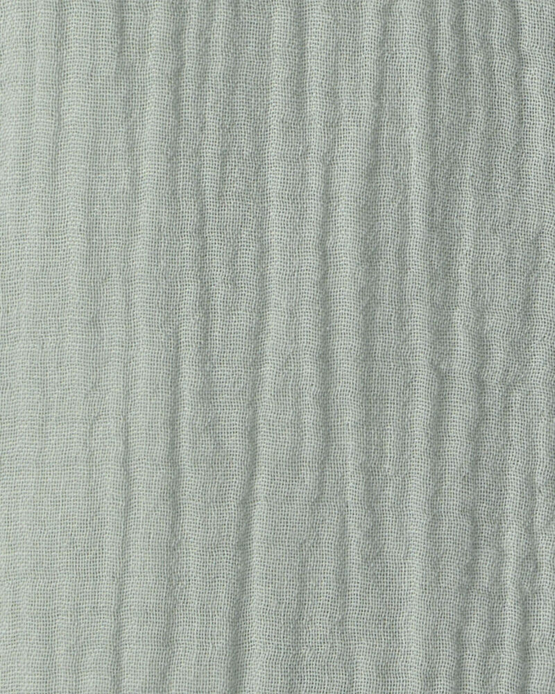 Baby Boy Organic Cotton Gauze Romper, image 4 of 5 slides