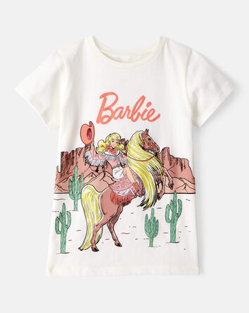 Toddler Girl Barbie Western Cowgirl Short-Sleeve Graphic Tee - White, 