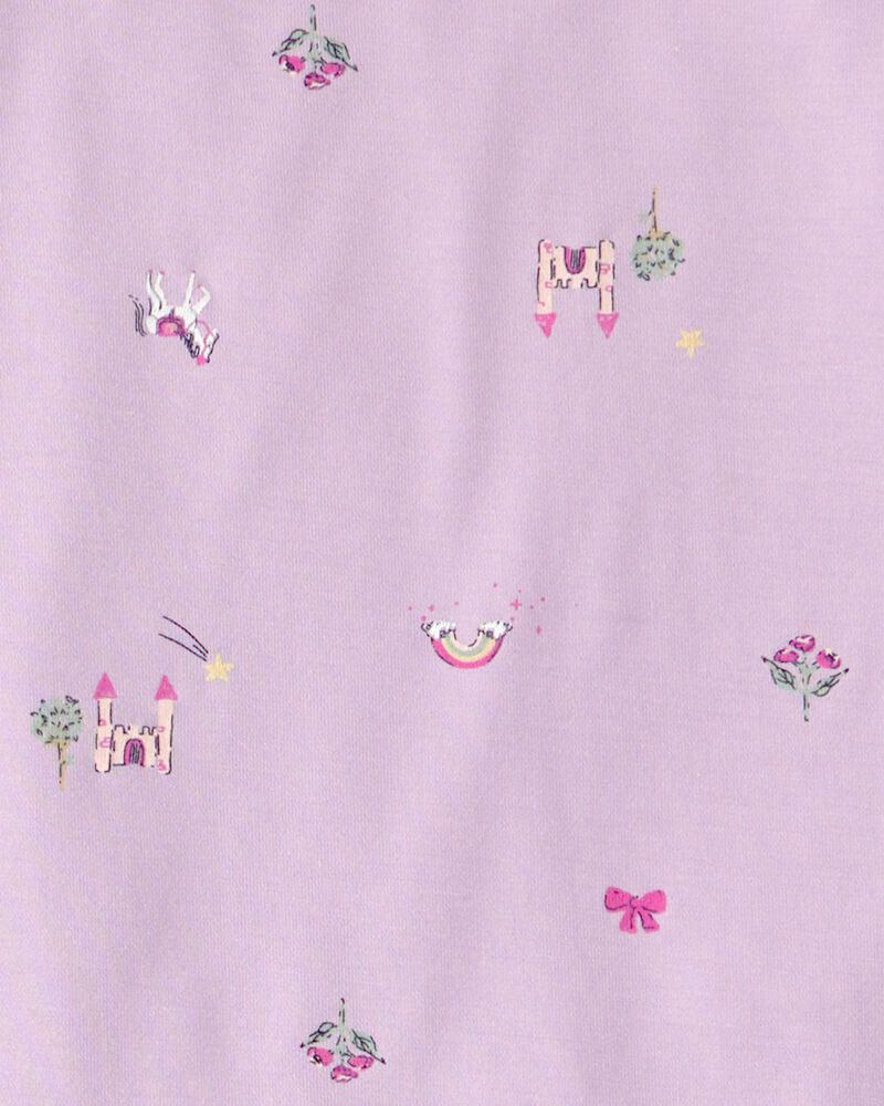 Girls Fairytale PurelySoft 2-Piece Pajama Set - Purple, image 4 of 7 slides