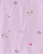 Girls Fairytale PurelySoft 2-Piece Pajama Set - Purple, image 4 of 7 slides