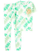 Kid 2-Piece Tie-Dye 100% Snug Fit Cotton Pajamas, image 1 of 3 slides