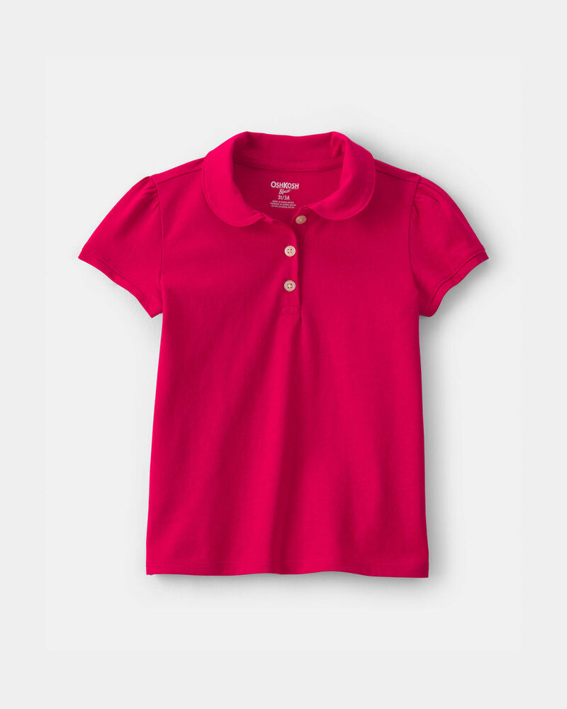 Toddler Girl Uniform Polo Shirt - Red, image 1 of 3 slides