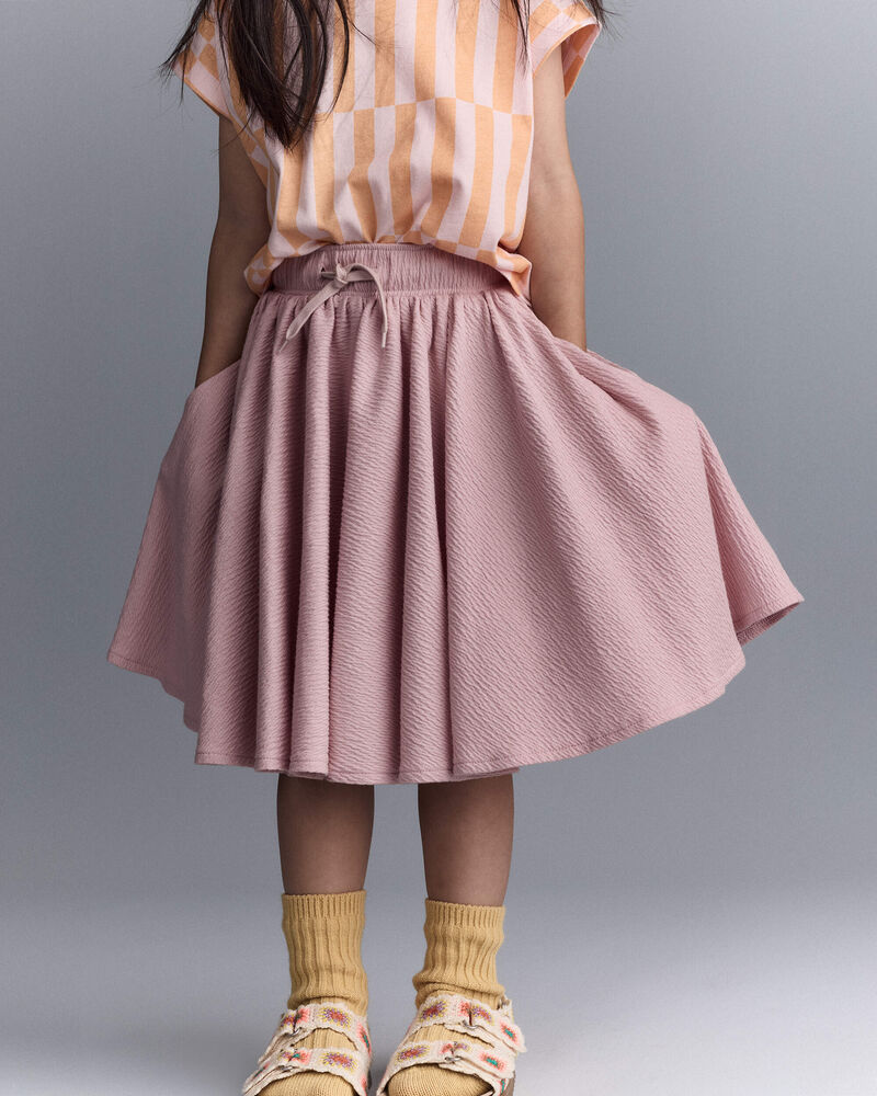 Toddler Girl Avenue Twirl&trade; Midi Skirt - Light Pink, image 1 of 6 slides