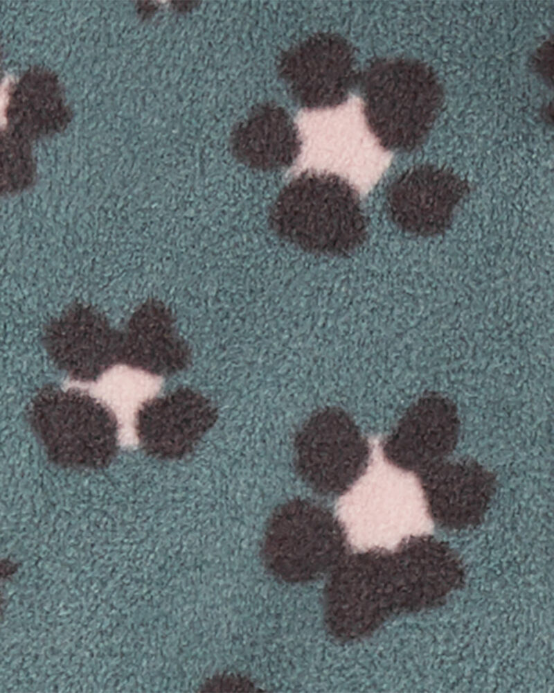 Baby Leopard Hooded Fleece Jumpsuit, image 2 of 3 slides