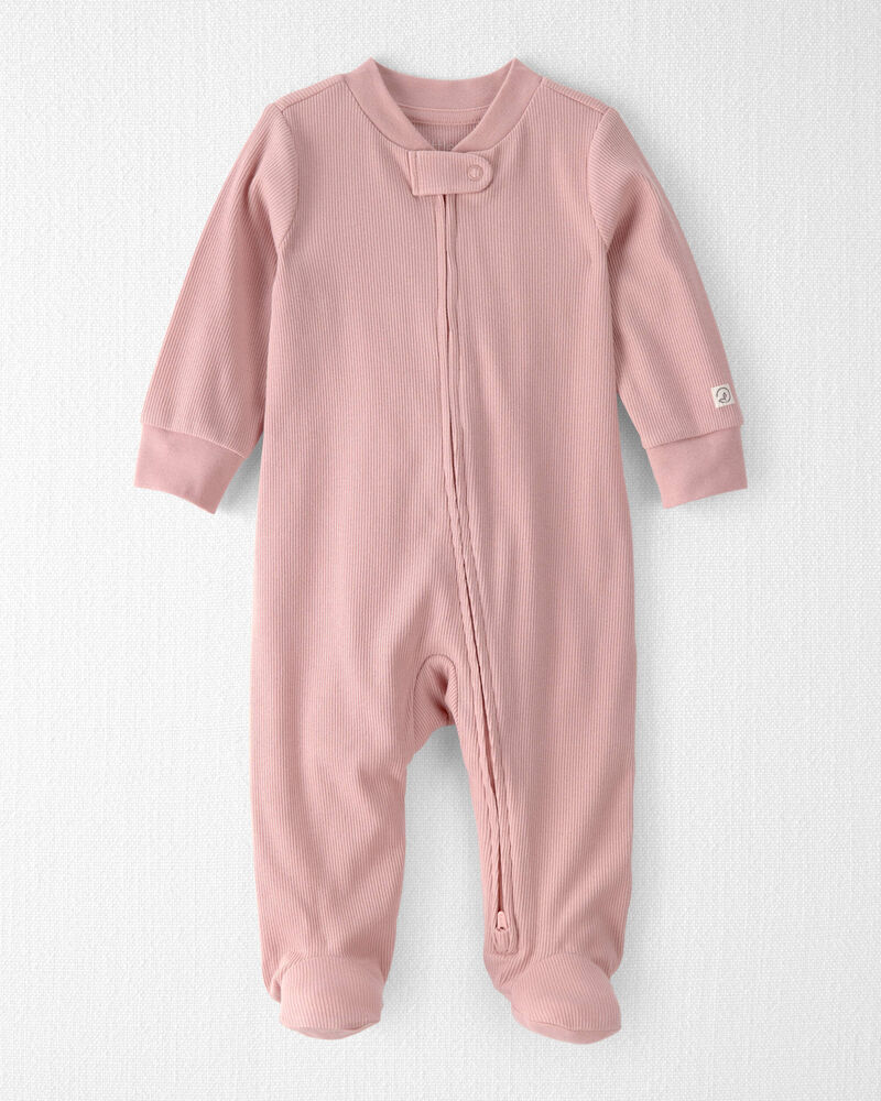 Baby Girl Organic Cotton Sleep & Play Pajama, image 1 of 5 slides