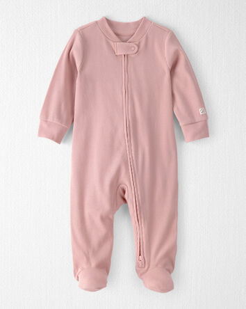 Baby Girl Organic Cotton Sleep & Play Pajama, 