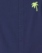 Baby Boy 'Surf Club' Short-Sleeve Romper - Navy Blue, image 4 of 6 slides