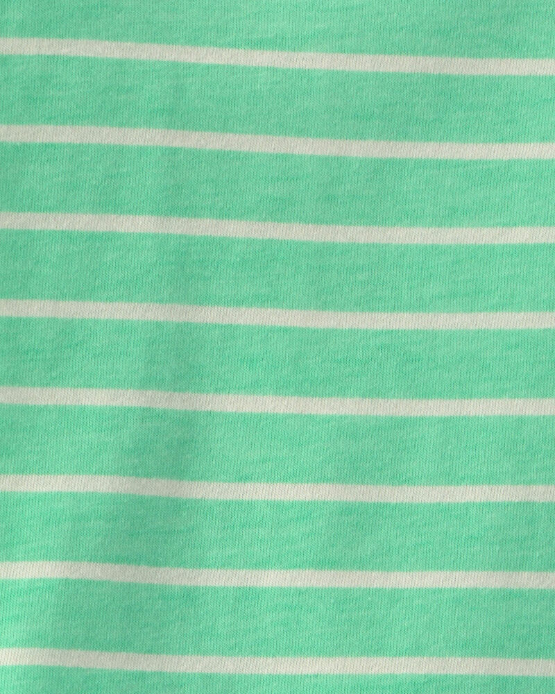 Baby Striped Tee - Green, image 2 of 3 slides
