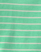 Baby Striped Tee - Green, image 2 of 3 slides