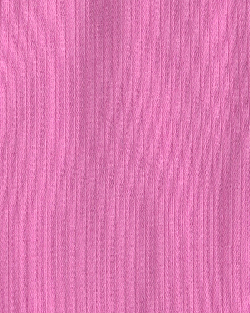 Baby Girl PurelySoft Snug Fit 1-Piece Pajama - Pink, image 4 of 9 slides
