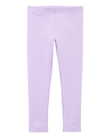 Baby Girl Cotton Stretch Leggings, 