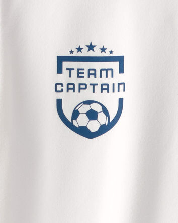 Kids 'Team Captain' Active Graphic Tee - White, 