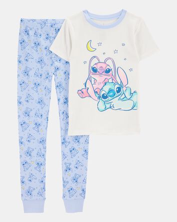 Girls Disney&copy; Lilo & Stitch Snug Fit Cotton 2-Piece Pajamas, 