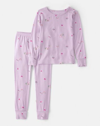 Toddler Girl Fairytale PurelySoft 2-Piece Pajama Set - Purple, 
