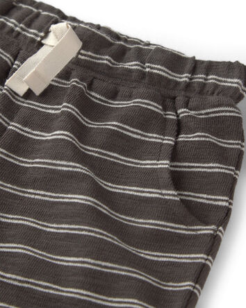 Toddler 2-Piece Top & Short Set Made with Organic Cotton in Stripes, 