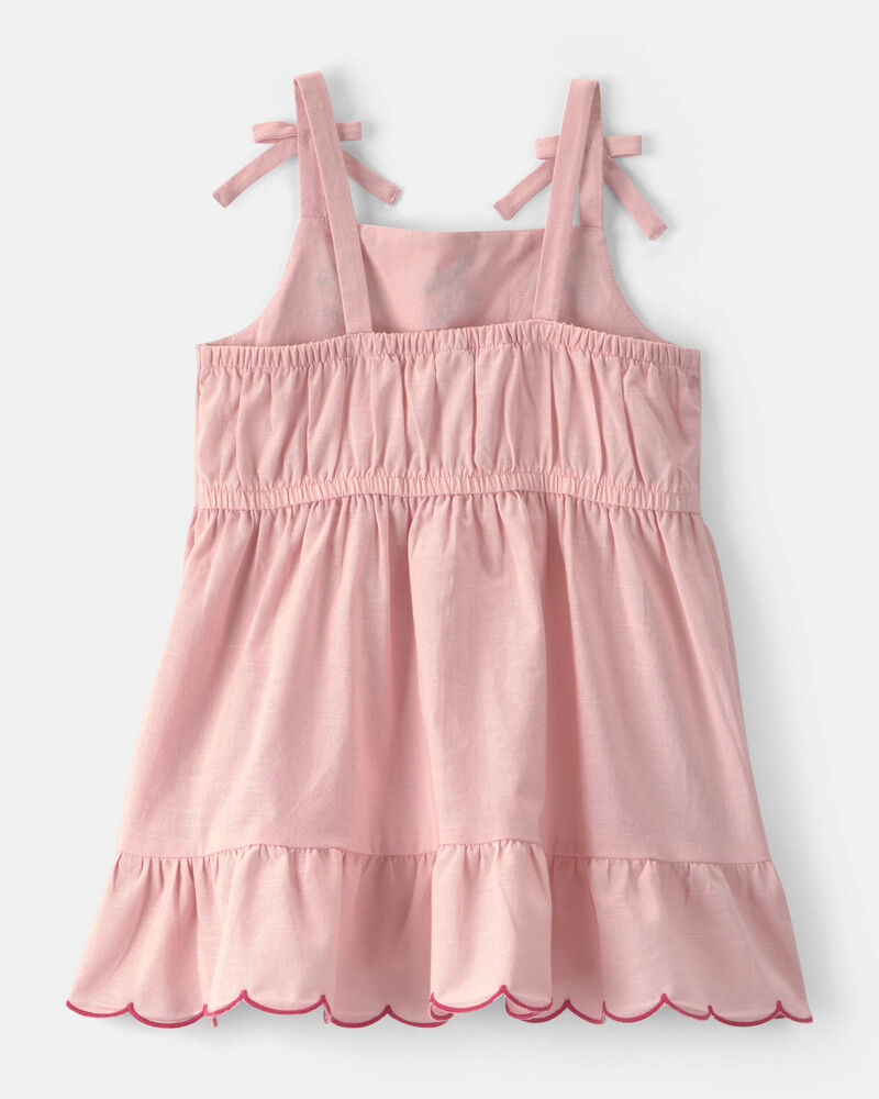 Toddler Girl Cherry Sleeveless Dress - Pink, image 2 of 4 slides