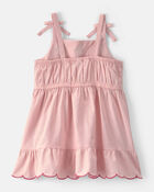 Toddler Girl Cherry Sleeveless Dress - Pink, image 2 of 4 slides