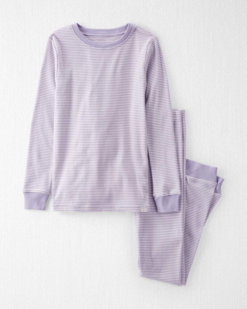 Kid Striped Organic Cotton Pajamas Set, image 1 of 4 slides
