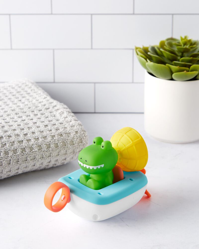 ZOO The Boat Baby Bath Toy - Crocodile, image 5 of 6 slides