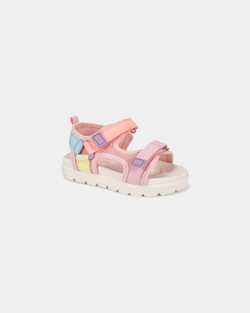 Toddler Girl Colorblock Sandals - Pink , 