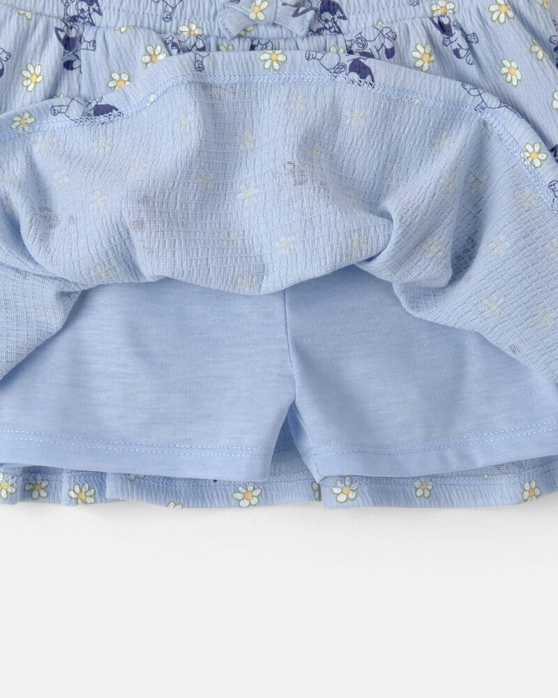 Baby Girl 2-Piece Bluey&trade; Top & Skort Set - Yellow/Blue, image 3 of 5 slides