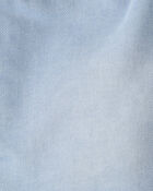 Girls Denim Drawstring Pull-On Shorts - Light Wash, image 3 of 4 slides
