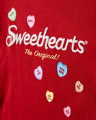 Girls Sweethearts&copy; Candy Long-Sleeve Rib Top - Red, image 2 of 3 slides