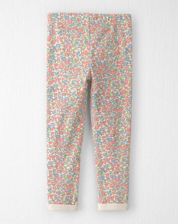 Toddler Girl 2-Pack Organic Cotton Rib Leggings, 