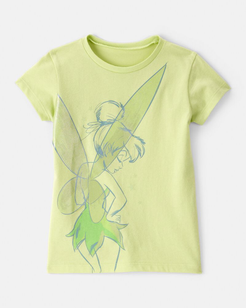 Toddler Girl Tinker Bell Glitter Short-Sleeve Graphic Tee - Green, image 1 of 2 slides