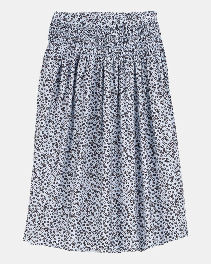 Kid Floral Maxi Skirt - Blue, image 1 of 3 slides
