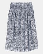 Kid Floral Maxi Skirt - Blue, image 1 of 3 slides