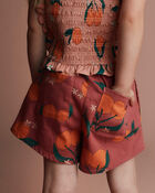 Toddler Girl A-Line Shorts in Clementine Grove Print - Rose, image 1 of 6 slides