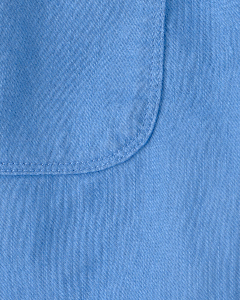 Boys Twill Shorts - Blue, image 4 of 5 slides
