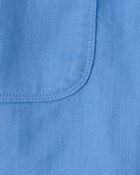 Boys Twill Shorts - Blue, image 4 of 5 slides