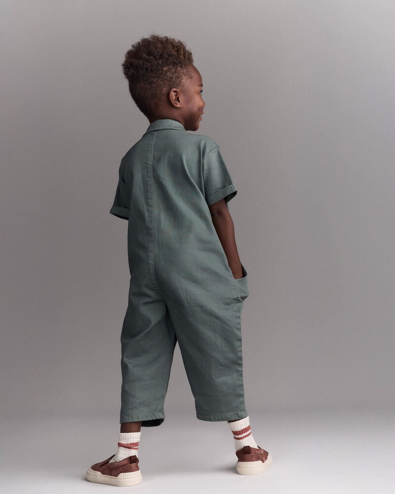 Toddler Day Out&trade; Cropped Jumpsuit - Green, image 3 of 6 slides