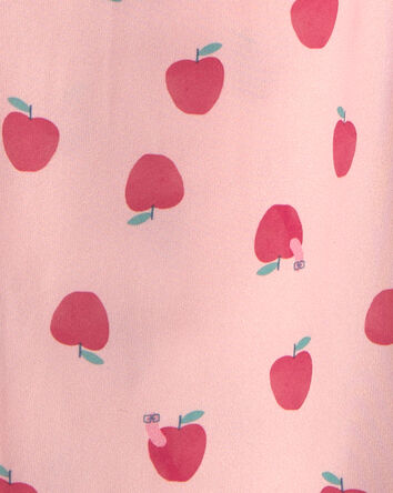 Toddler Girl Apple Short-Sleeve 2-Piece Pajama Set - Pink, 