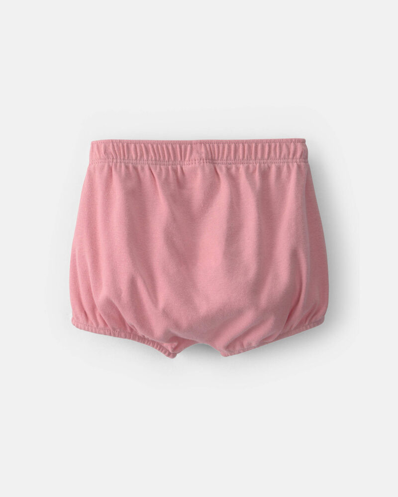 Baby Girl 2-Pack Cotton Shorts - Pink, image 2 of 5 slides