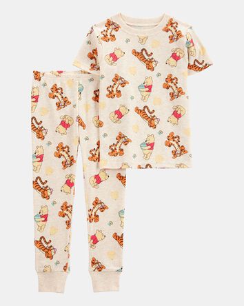 Toddler Winnie The Pooh Snug Fit Cotton 2-Piece Pajamas - Beige, 