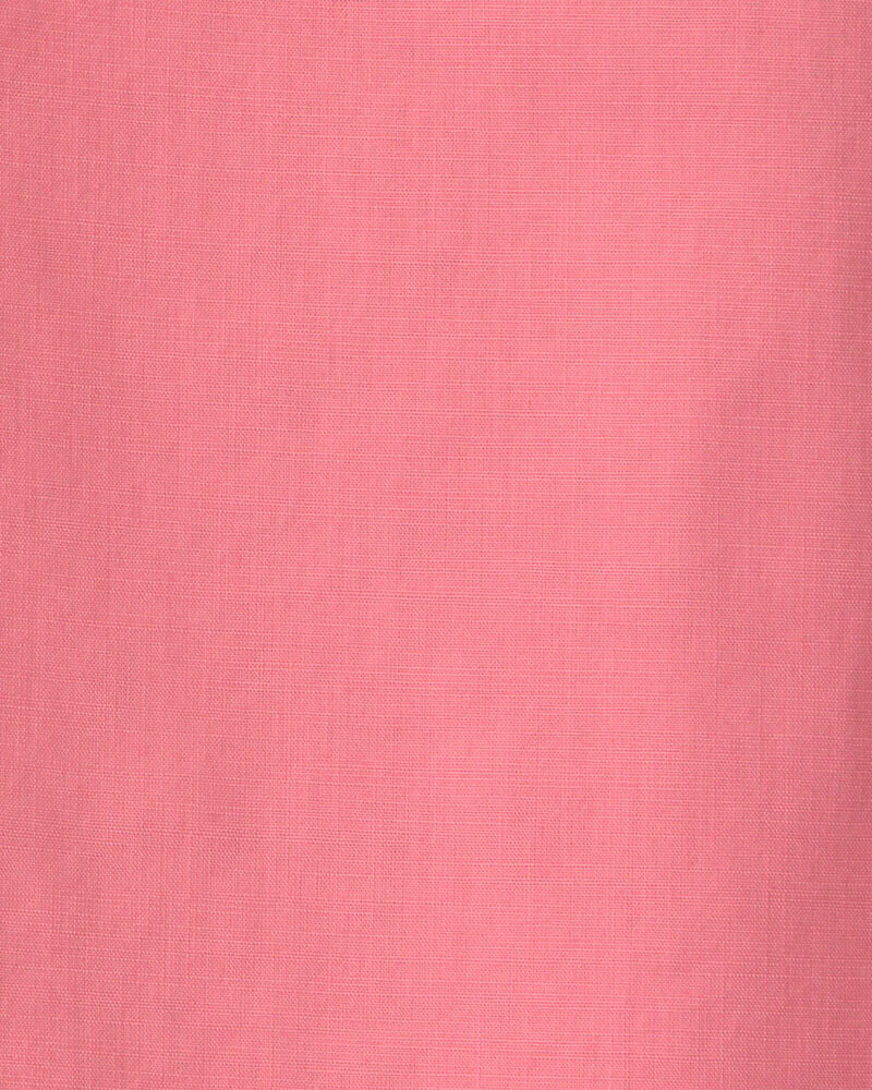 Girls 2-Piece Scallop Top & Short Set - Pink, image 2 of 3 slides