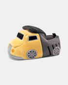 Toddler Boy Truck Slippers - Yellow/Grey, image 6 of 6 slides