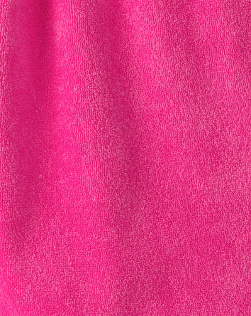 Girls Terry Long-Sleeve Cover Up - Pink, 