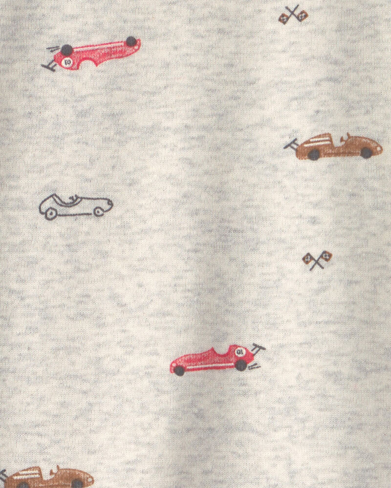Baby Boy 3-Piece Race Car Bodysuit & Pant Set - Grey/Red, image 3 of 5 slides
