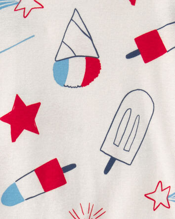 Toddler Fourth of July Popsicle 2-Piece Short-Sleeve Pajama Set, 