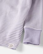 Baby Girl Striped Organic Cotton Pajamas Set, image 2 of 4 slides
