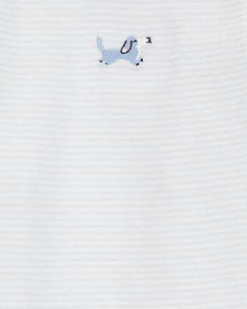 Baby Boy 3-Piece Puppy Outfit Set - Blue, 