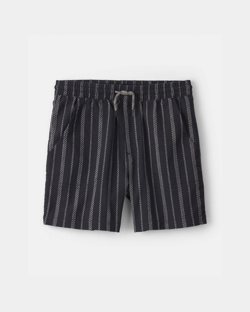 Boys Striped Shorts - Black, image 1 of 4 slides