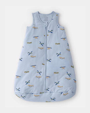 Baby Boy Plane 2-Way Zip PurelySoft Wearable Blanket - Blue, 