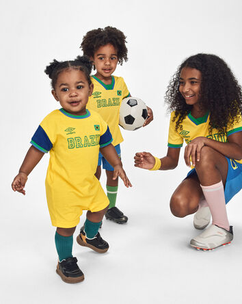 Toddler Girl Umbro Brazil Active Skort - Blue/Yellow/Green, 